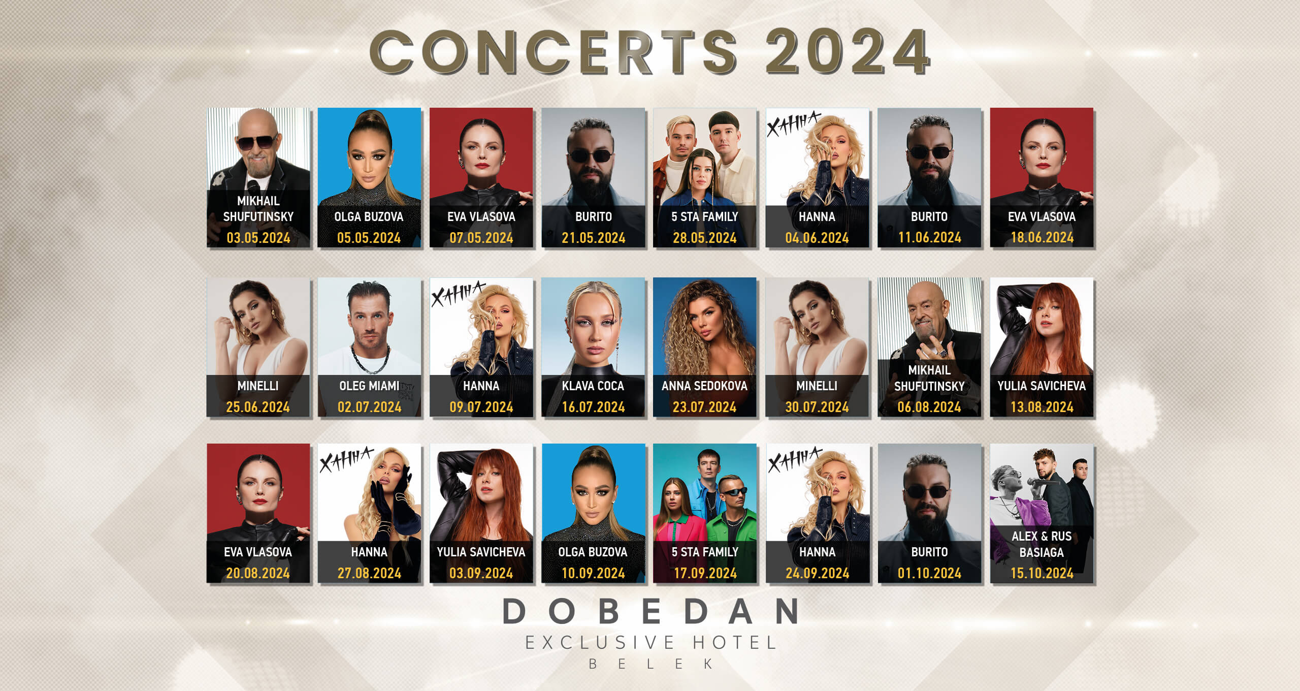 Dobedan Exclusive Belek Concerts 2024