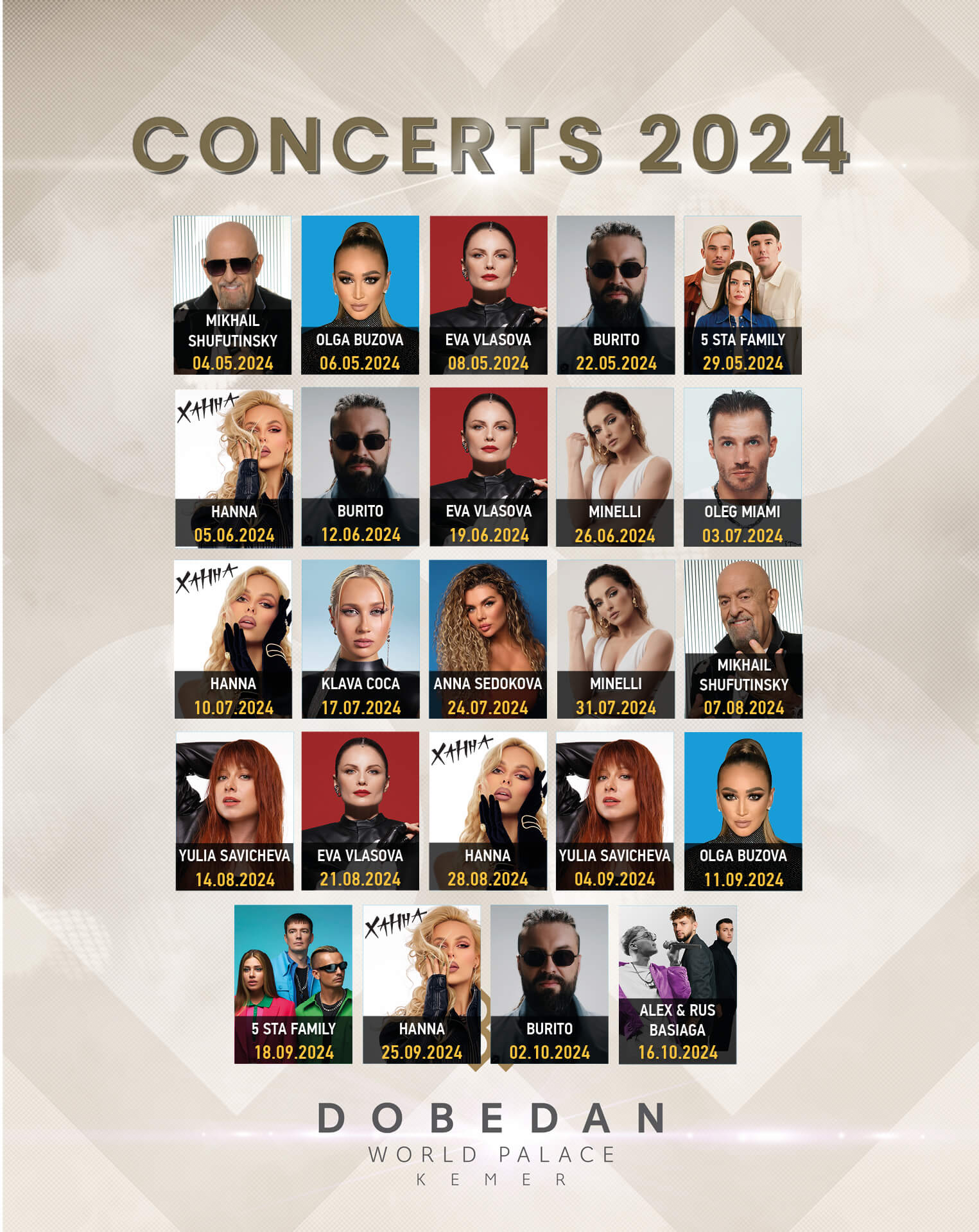 Dobedan World Palace Kemer Eglence Card (1)